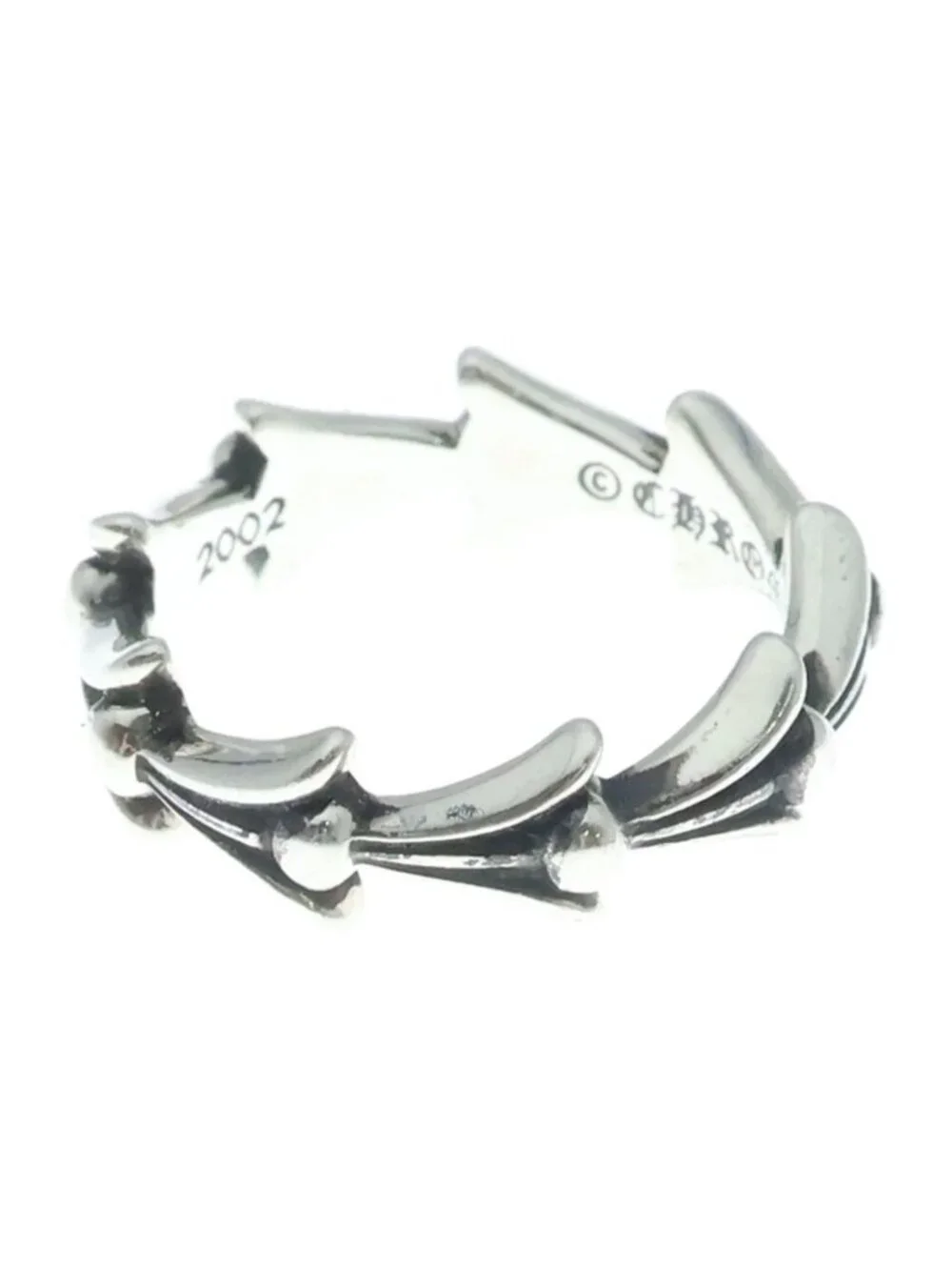 Chrome Hearts Cross Tail Ring Silver